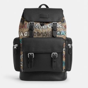 NWT Coach Outlet Coach X Mint + Serf Sprint Backpack In Signature Canvas